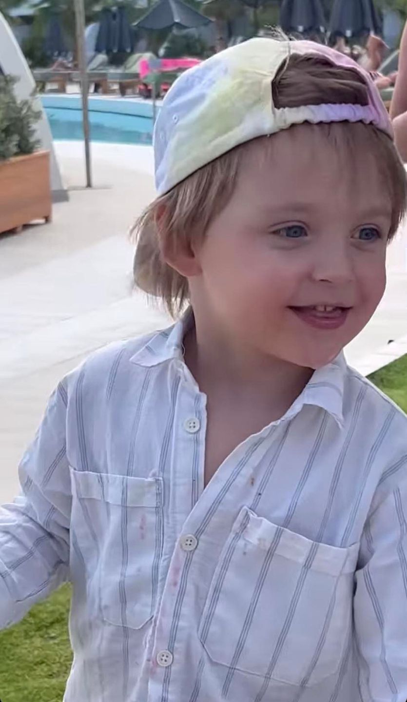 Martyna Gliwińska na wakacjach z synem Kazikiem