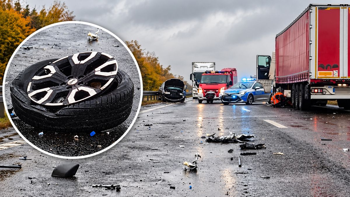 Kolizja trzech pojazdów na S10 w Wyrzysku