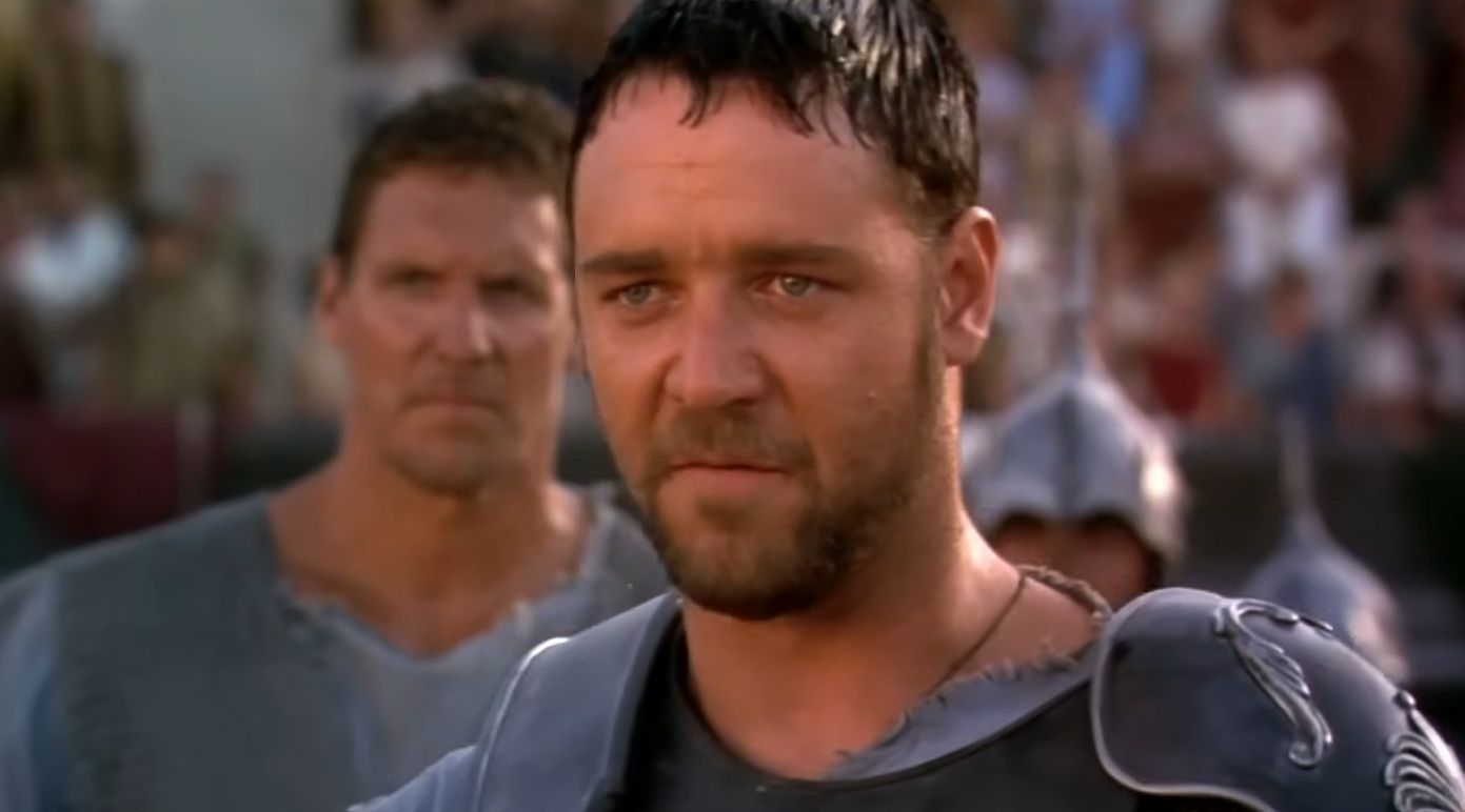 Russell Crowe w filmie "Gladiator"