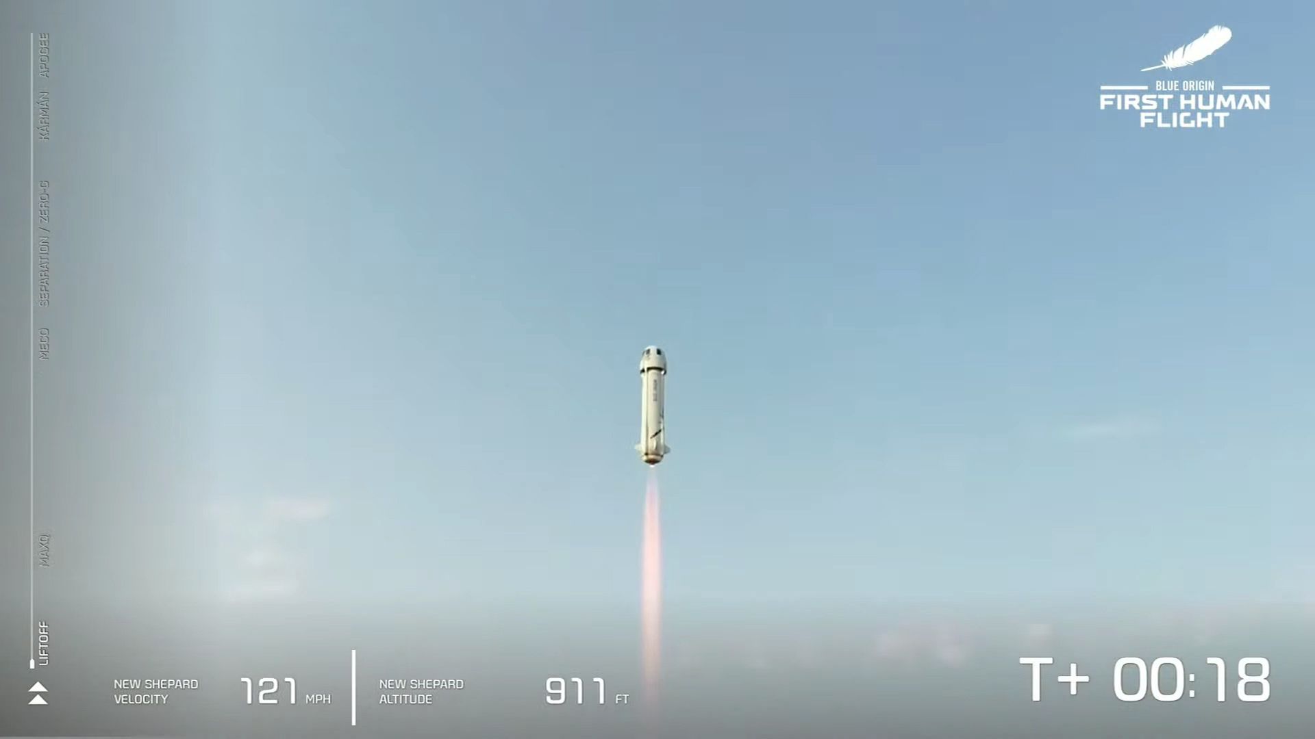 Jeff Bezos poleciał w kosmos 