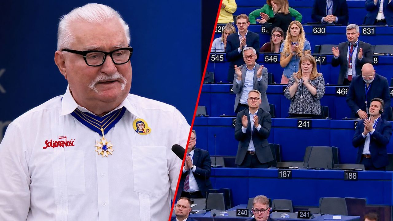 Wałęsa z orderem w PE. Tak powiedział o Rosji i USA