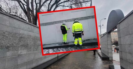 Czerwona farba na ścianie pomnika. Konserwator publikuje zdjęcie