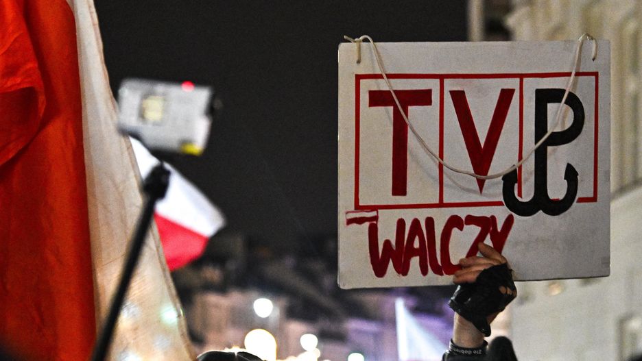Protest ws. TVP.