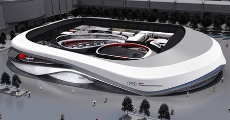 Królewskie stoisko Audi we Frankfurcie