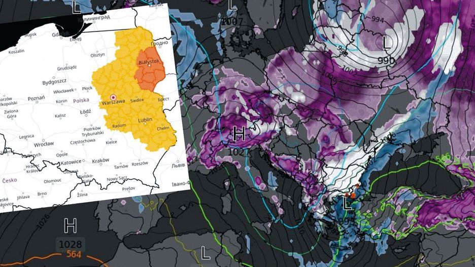 Pogoda. Zima nie odpuszcza. Śnieg to nie wszystko. Alerty IMGW