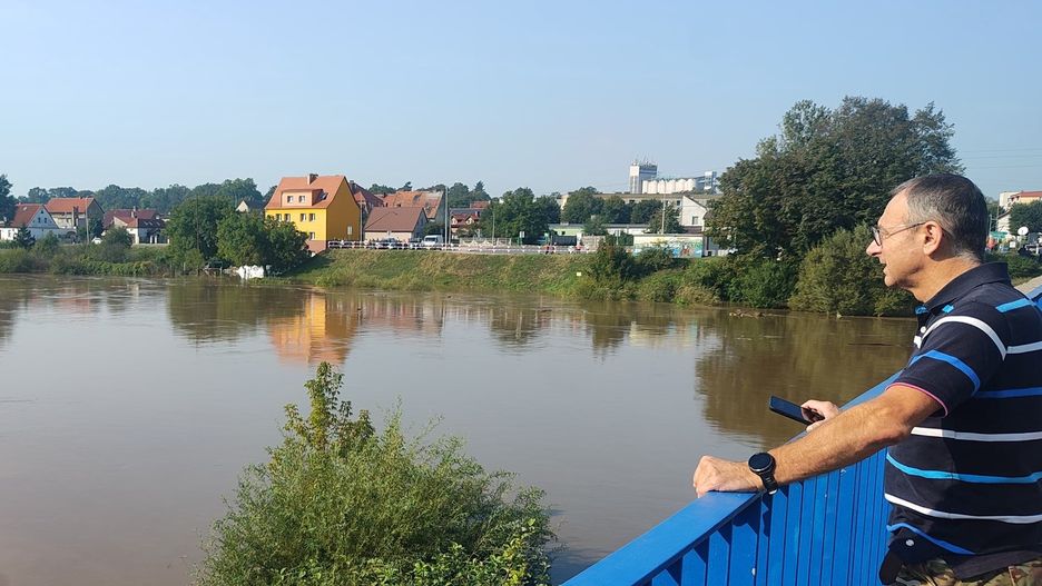 Fala powodziowa na rzece Bóbr. Wojewoda lubuski Marek Cebula