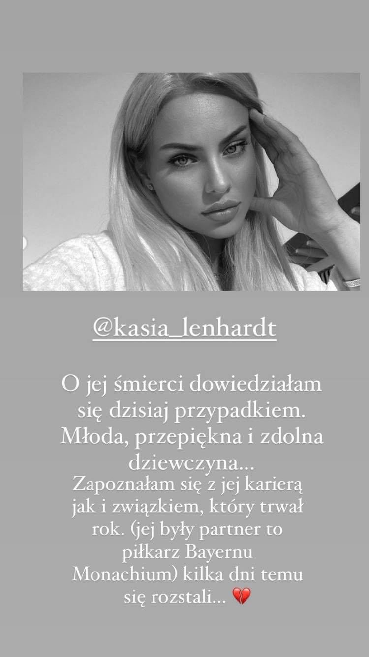 Monika Kozakiewicz rozmyśla nad samobójstwem Katarzyny Lenhardt