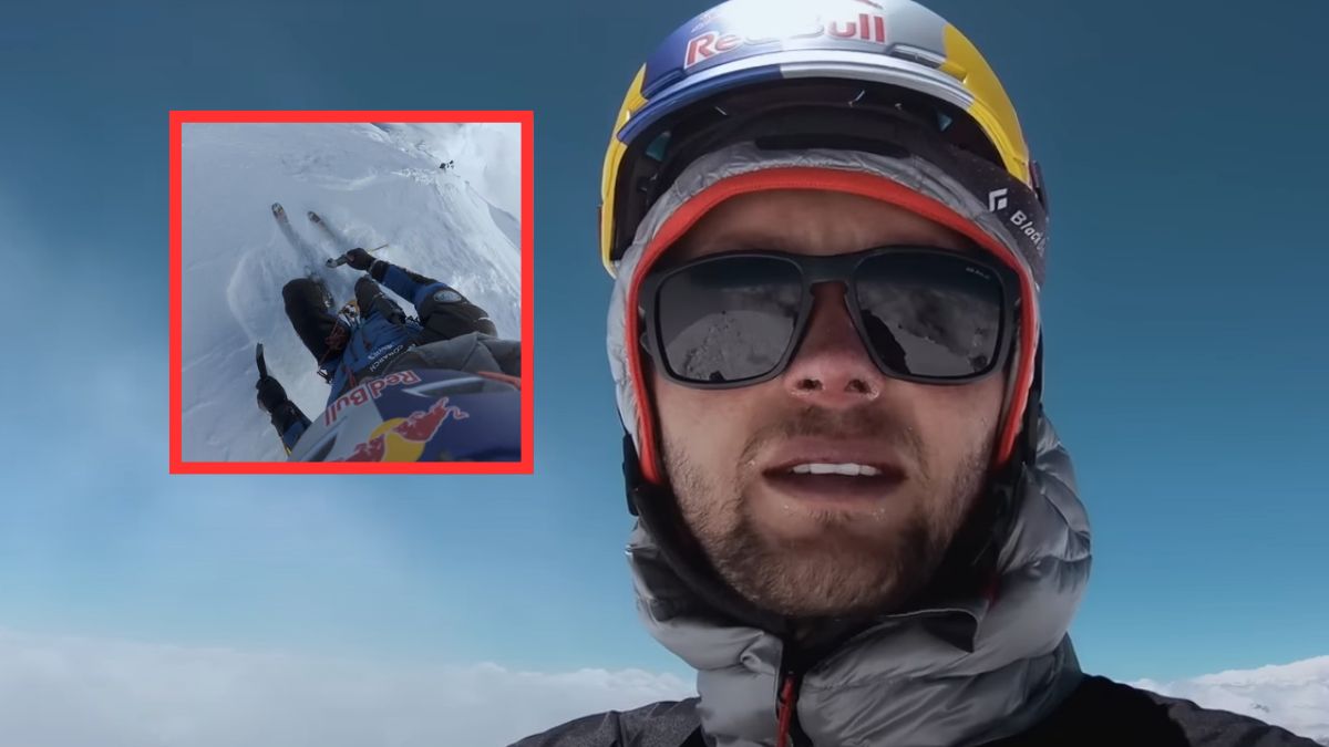 Andrzej Bargiel zjechał na nartach z Mount Everest.