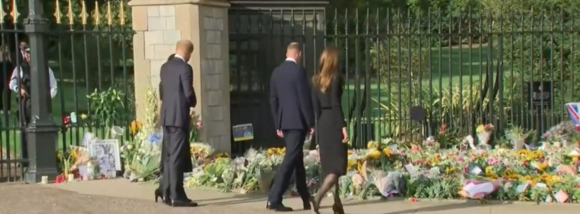 Książęta William i Harry z Kate Middleton i Meghan Markle w Windsorze