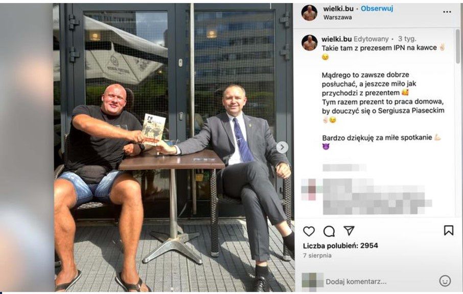 Wielki Bu na Instagramie pochwalił się spotkaniem z Nawrockim