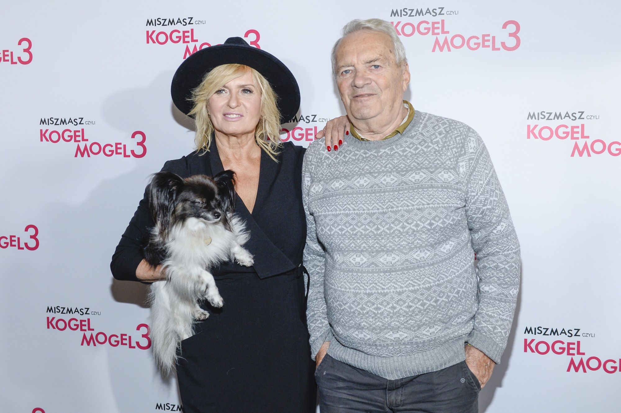 Ewa Kasprzyk na konferencji prasowej "Misz-masz, czyli kogel-mogel"