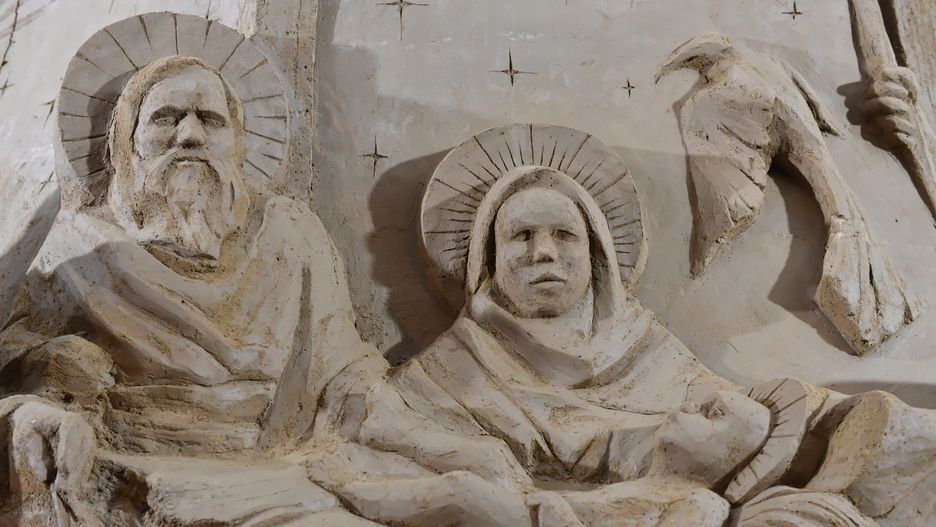 Szopka z piasku w Gdańsku Oliwie 