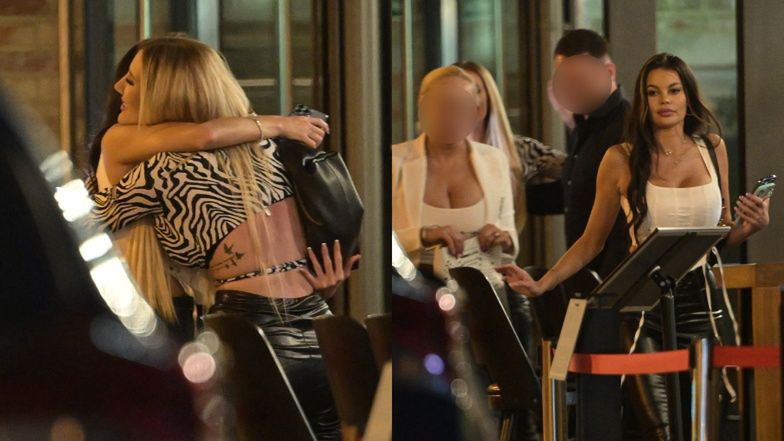 Justyna Gradek i Magdalena Lubacz imprezują nocą