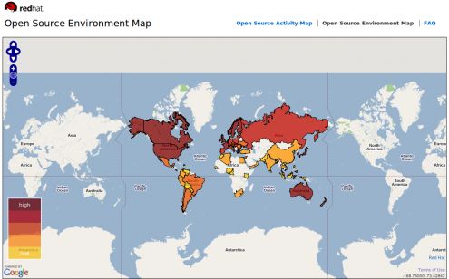 RedHat stworzył mapę świata Open Source