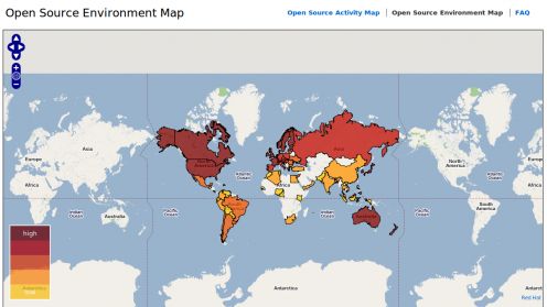 RedHat stworzył mapę świata Open Source 1