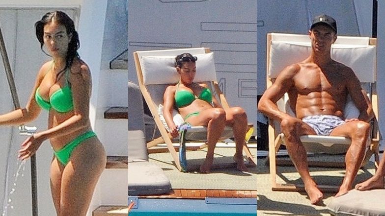 Cristiano Ronaldo i Georgina Rodriguez opalają się na jachcie