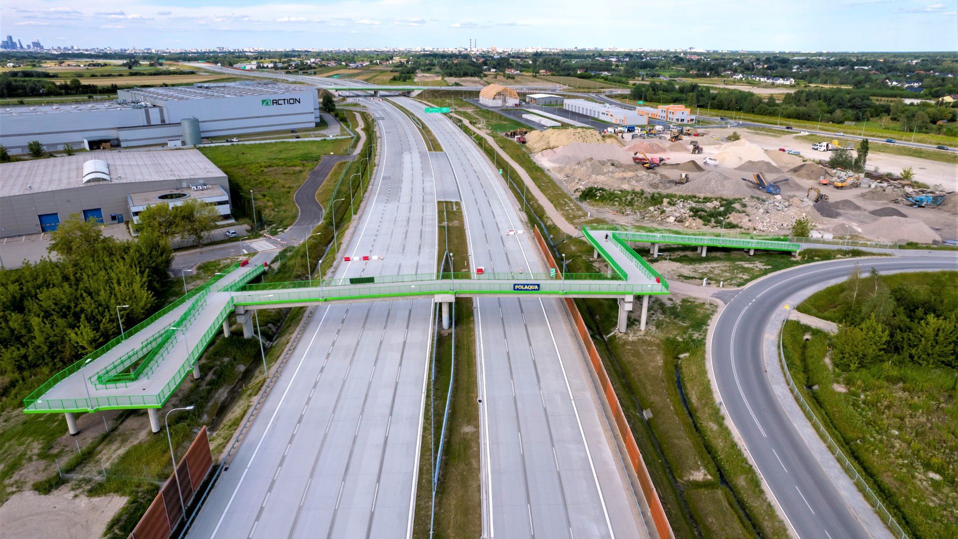 Odcinek drogi ekspresowej S7 Warszawa Lotnisko-Lesznowola przygotowywany na otwarcie