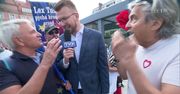 Tym razem nie wstydził się TVP. Ludzie dali mu popalić na wiecu Tuska