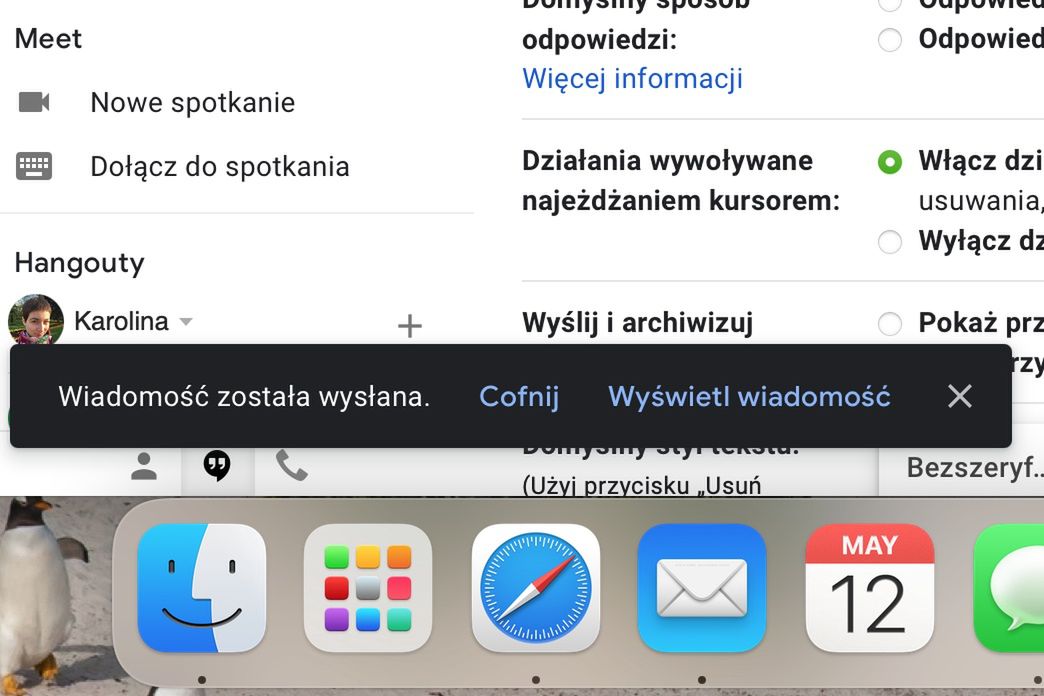Wycofywanie maila w Gmailu