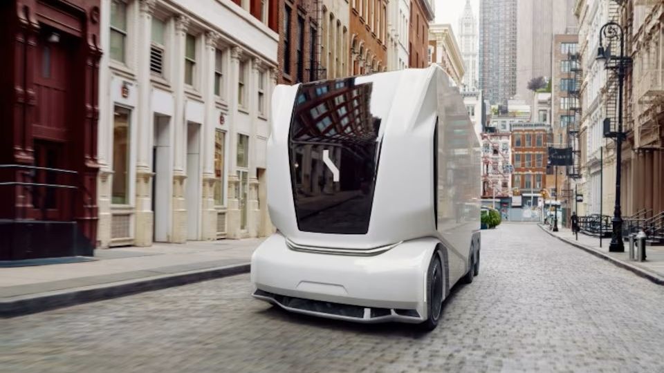 Autonomiczna ciężarówka Einride we flocie Lidla