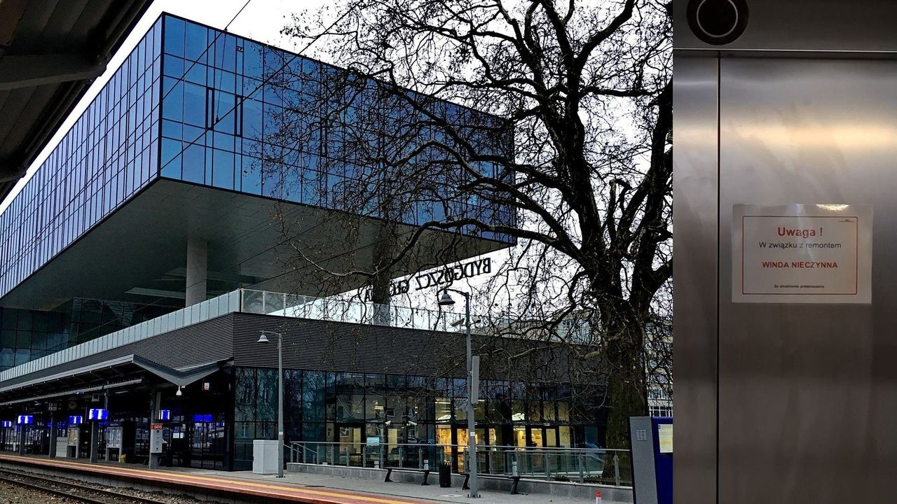 Bydgoszcz: Na dworcu nie działają windy i schody ruchome