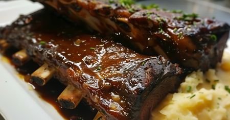 Te żeberka z piekarnika są bardziej soczyste niż grillowane. I nie trzeba czekać, aż przestanie padać