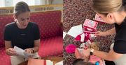 Marta Nawrocka pokazuje, co przywiozła z USA. Kasia też coś dostała