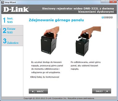 Rejestrator DNR-322L - konfiguracja