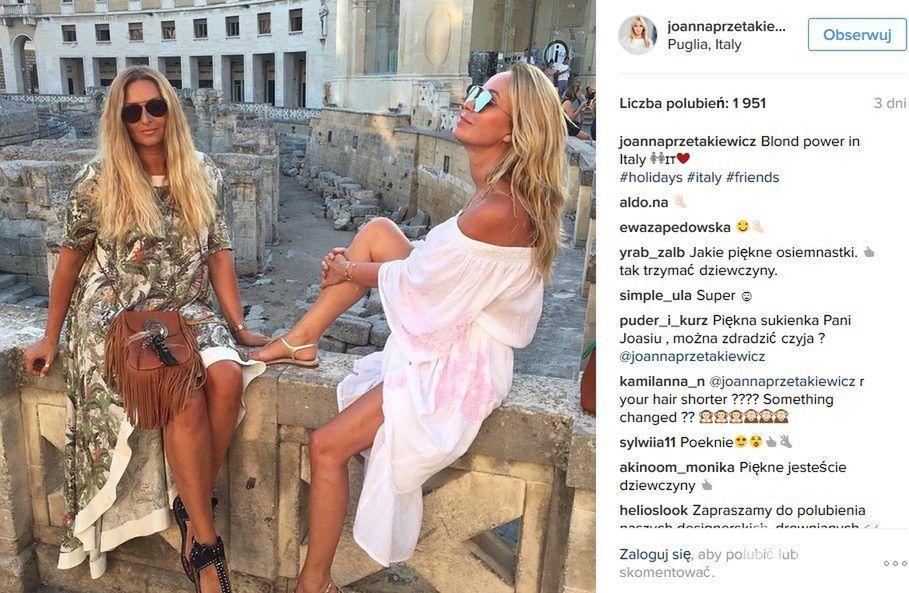 Joanna Przetakiewicz na wakacjach