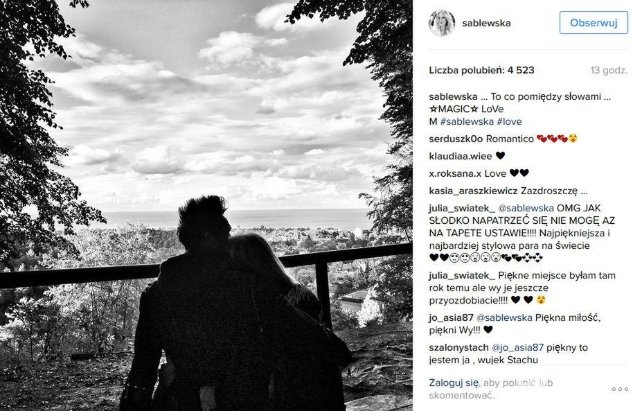 Maja Sablewska na zdjęciu z Wojtkiem Mazolewskim