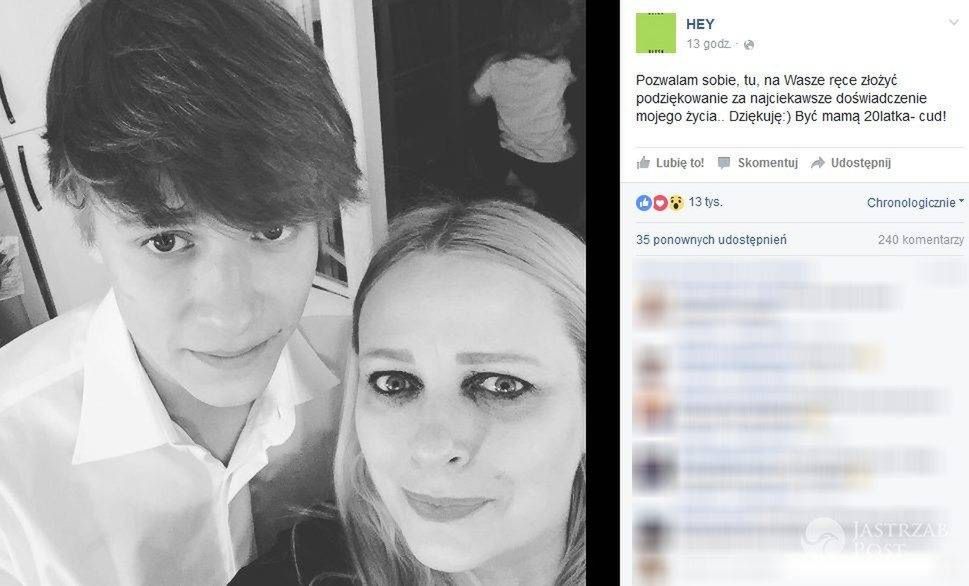 Kasia Nosowska i jej syn Mikołaj (fot. Facebook)