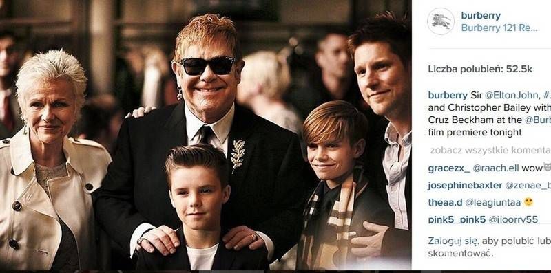 Romeo Beckham z Eltonem Johnem (fot. Instagram)