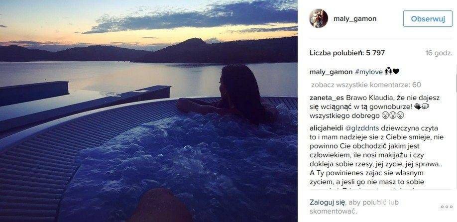 Bartek Kapustka i Klaudia Adamczyk na wakacjach
