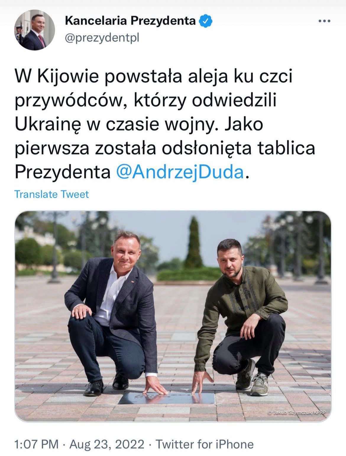 Andrzej Duda w Ukrainie