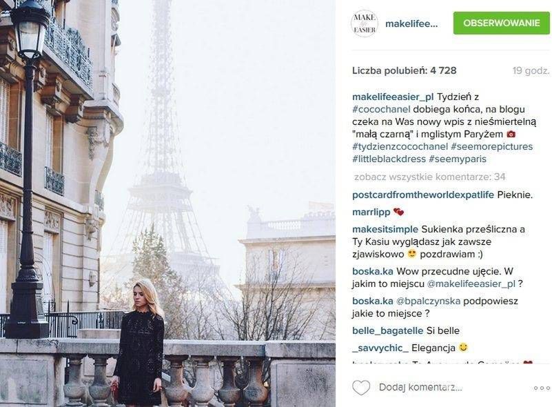 Kasia Tusk w sukience Temperley London (fot. Instagram)