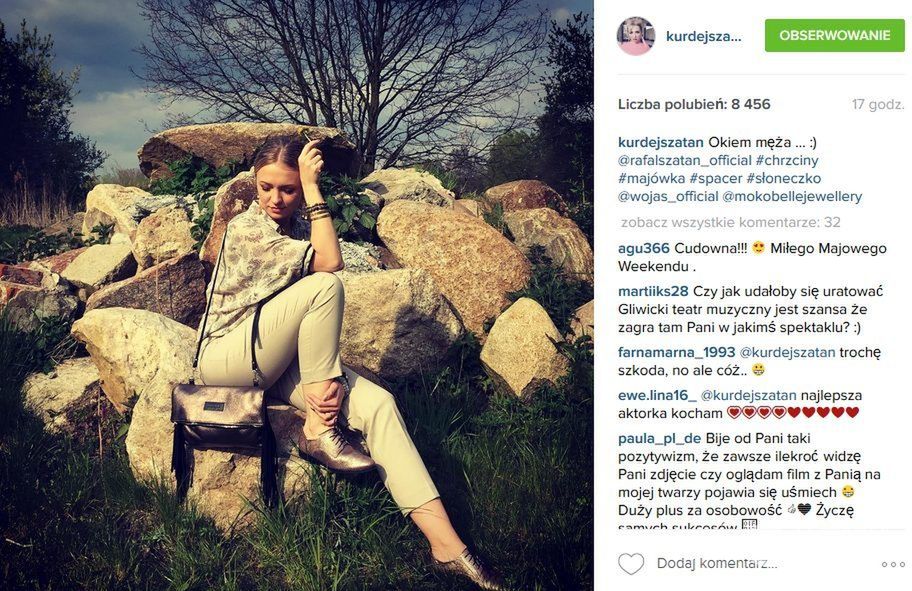 Basia Kurdej-Szatan na majówce 2016 (fot. Instagram)