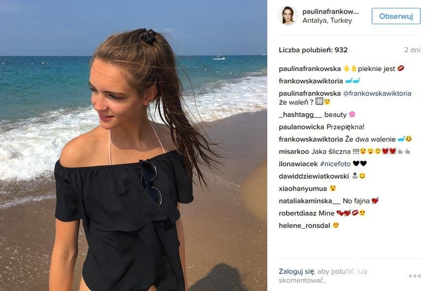 Paulina Frankowska na Instagramie