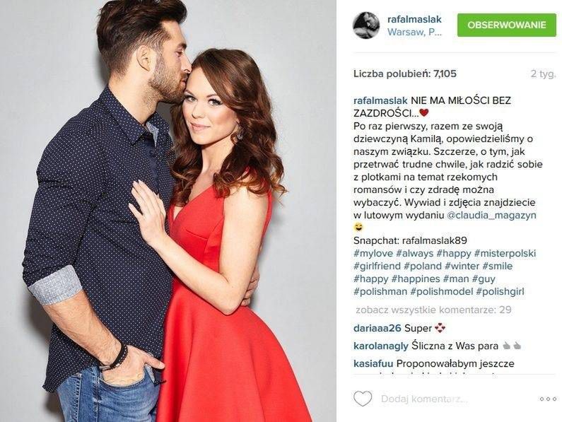 Rafał Maślak i Kamila Nicpoń (fot. Instagram)
