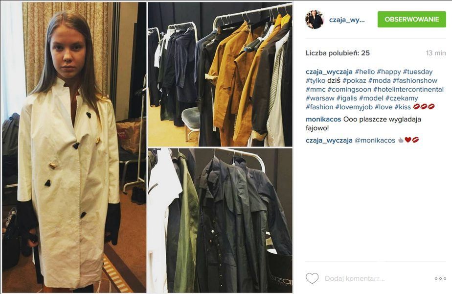 Iga Lis w pokazie MMC na 20-lecie marki (fot. Instagram Jola Czaja)