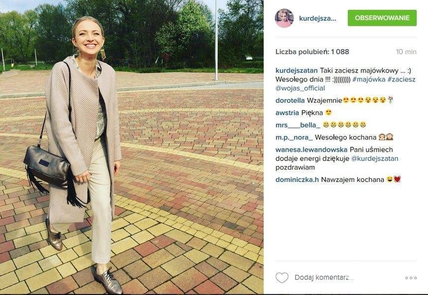 Basia Kurdej-Szatan na majówce 2016 (fot. Instagram)