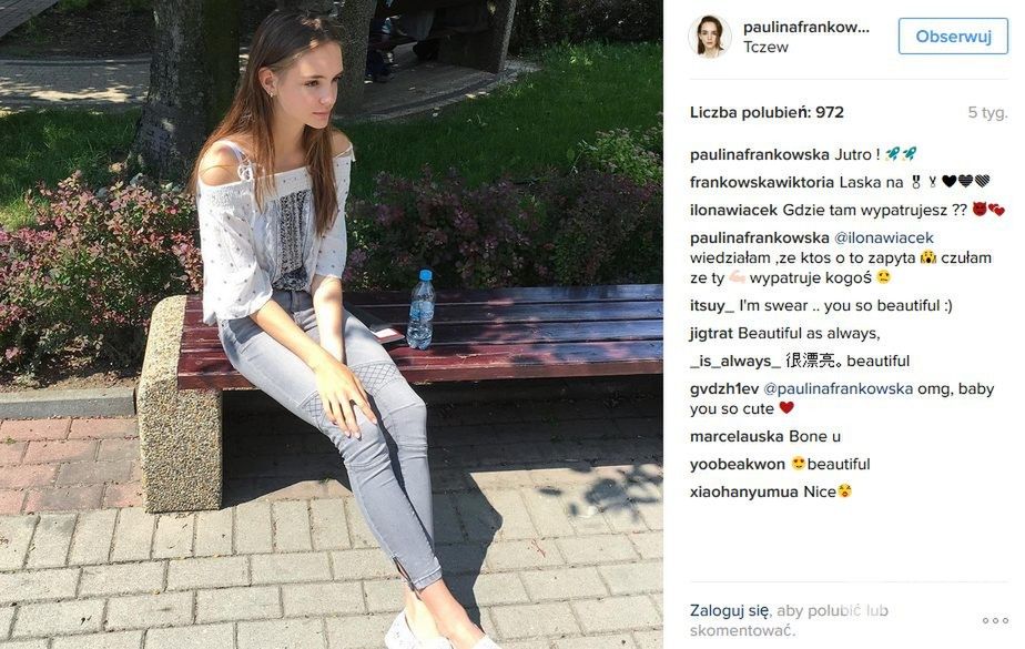 Paulina Frankowska na Instagramie