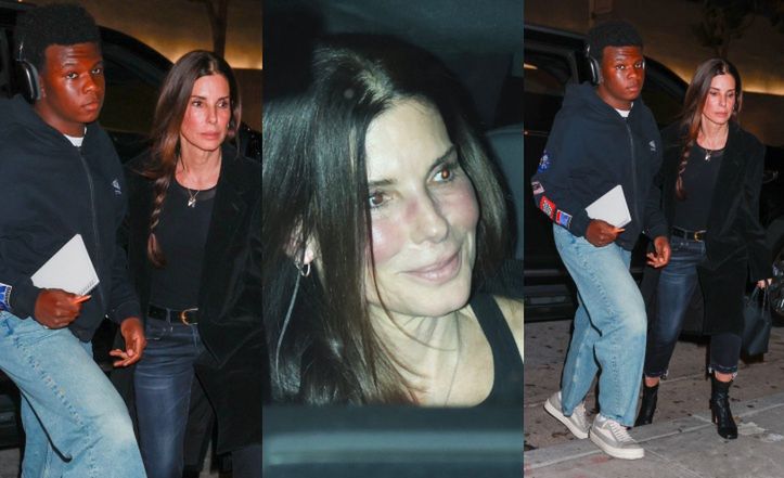 Sandra Bullock na zakupach z synem