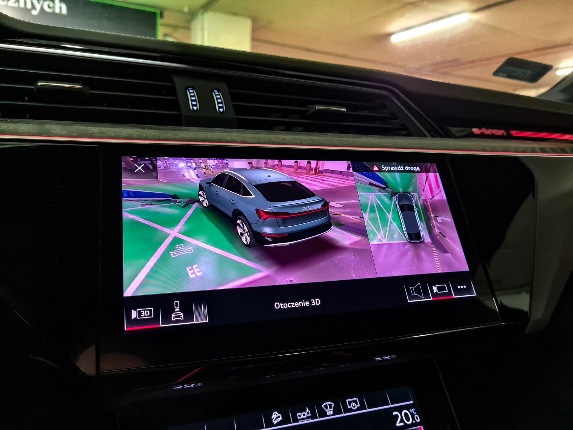 Audi e-tron Sportback: Wirtualne lusterka, Audi Charging Service, system i kamery 360 stopni z 3D 30