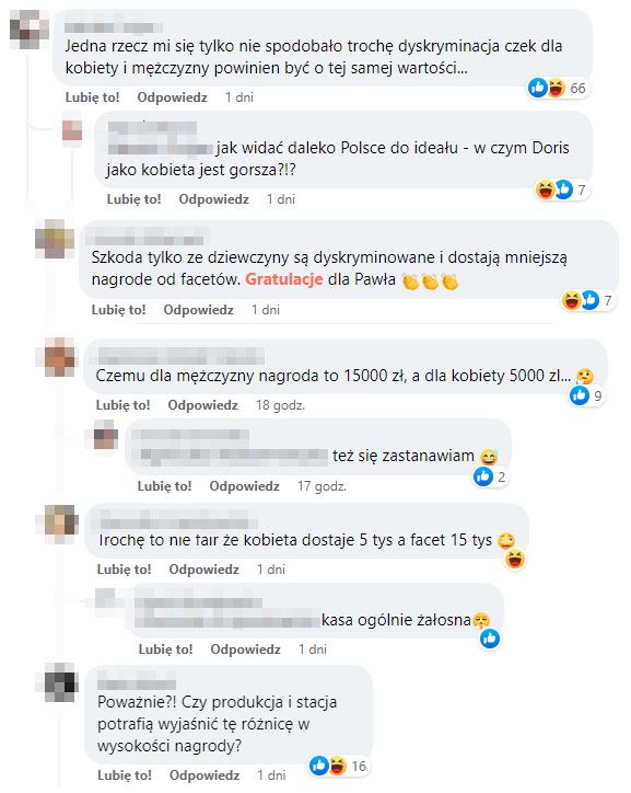 Komentarze na profilu programu "Ninja Warrior Polska"