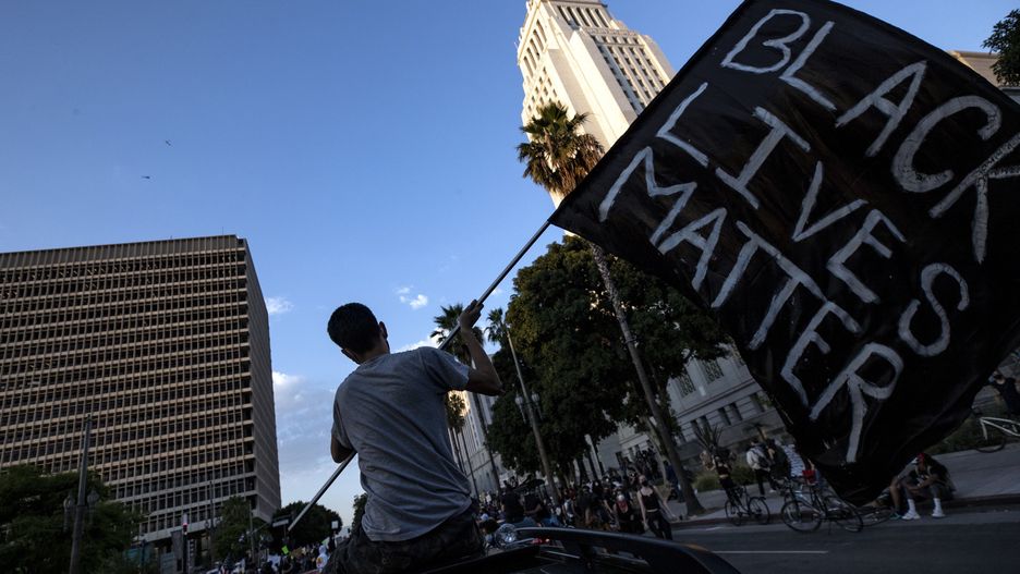 Protesty po zabójstwie George'a Floyda. Los Angeles, Kalifornia, USA, 03 czerwca 2020 r.