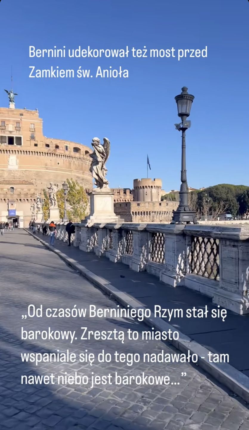 Magdalena Ogórek relacjonuje zwiedzanie Rzymu 