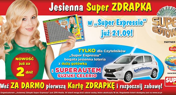 „Jesienna Zdrapka Super Expressu” z samochodem do wygrania