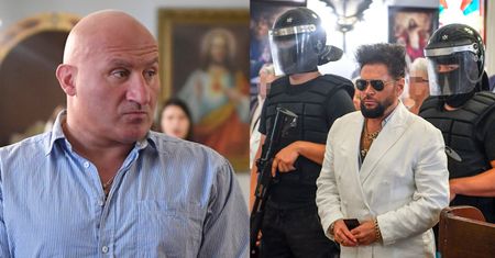Najman na święceniu aut Krzysztofa Rutkowskiego. Do kościoła zabrał żonę