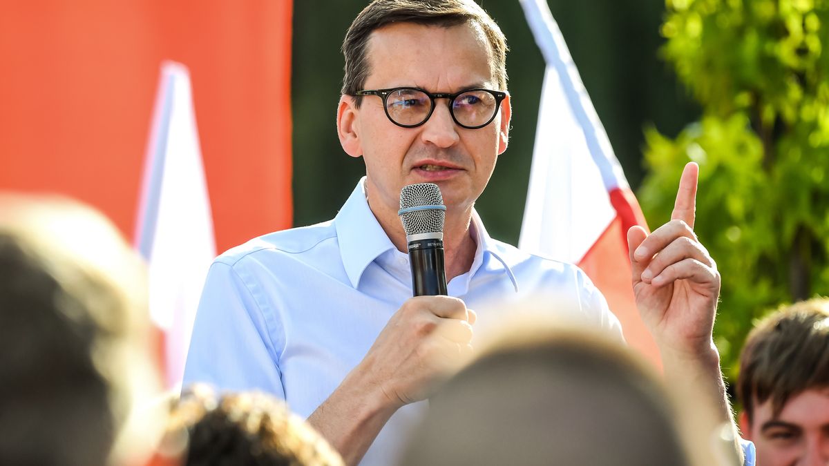 Na zdjęciu Mateusz Morawiecki w Rypinie