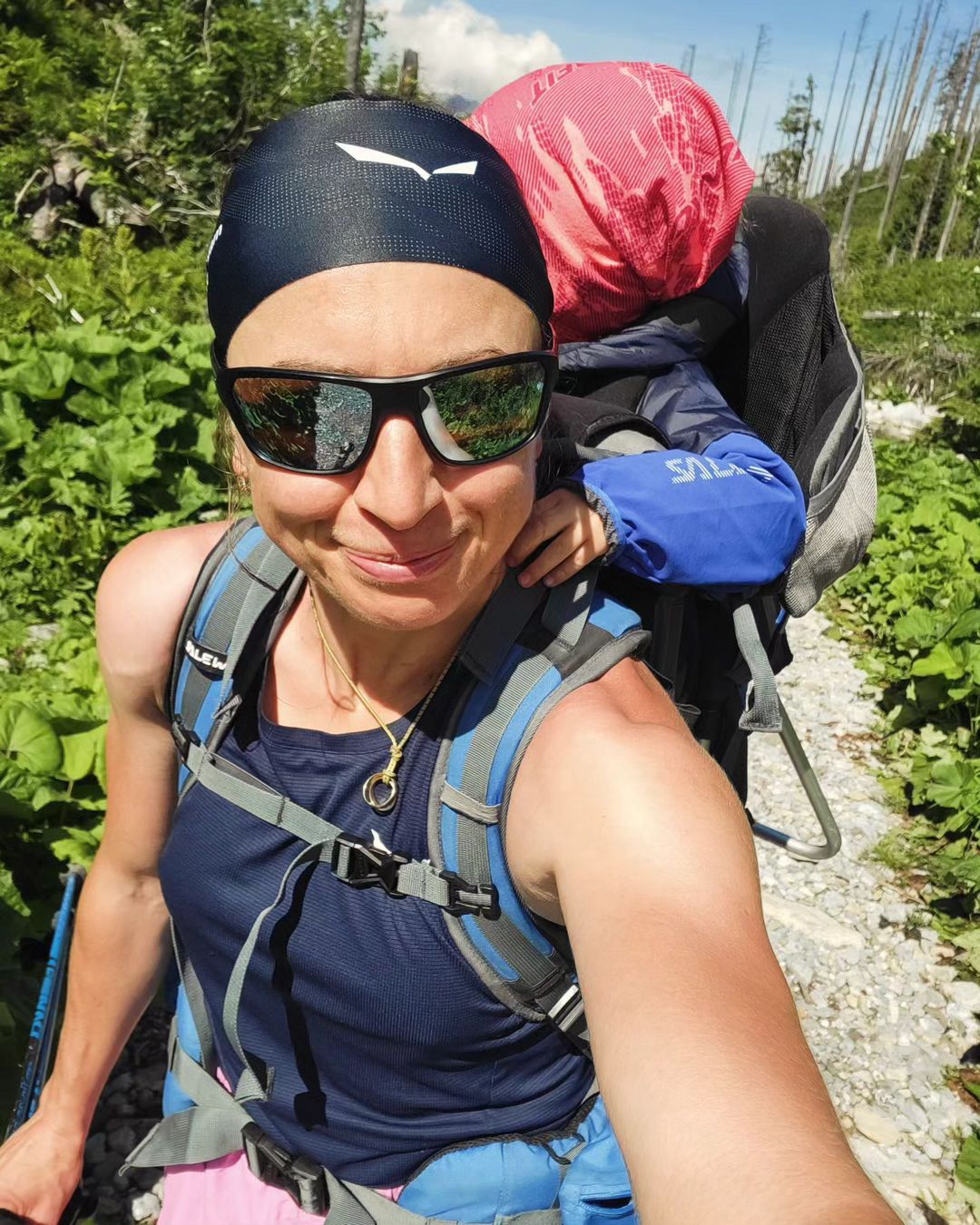 Justyna Kowalczyk z synem